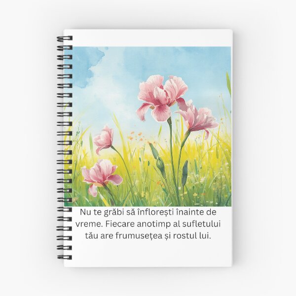 Item preview, Floral Inspiration with Romanian Text designed and sold by andreavlad.