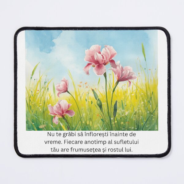 Item preview, Floral Inspiration with Romanian Text designed and sold by andreavlad.