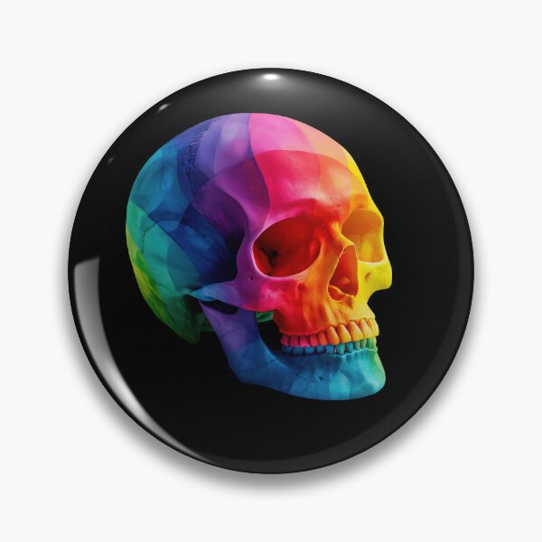 Item preview, Colorful Rainbow Skull Anatomy Art | Vibrant Medical Skeleton Illustration 2 designed and sold by WordPlayStudio.