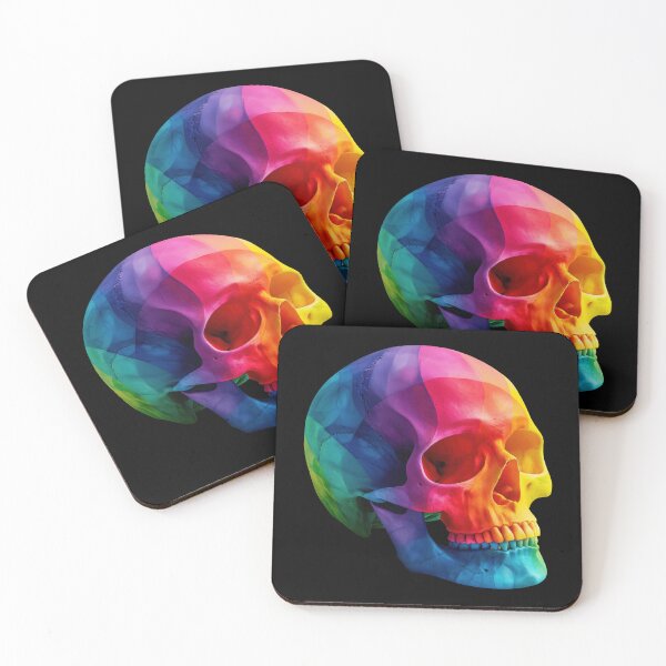 Item preview, Colorful Rainbow Skull Anatomy Art | Vibrant Medical Skeleton Illustration 2 designed and sold by WordPlayStudio.
