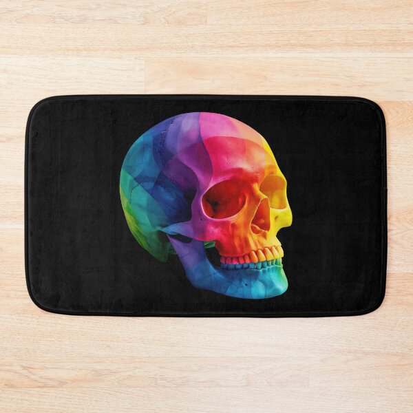 Item preview, Colorful Rainbow Skull Anatomy Art | Vibrant Medical Skeleton Illustration 2 designed and sold by WordPlayStudio.