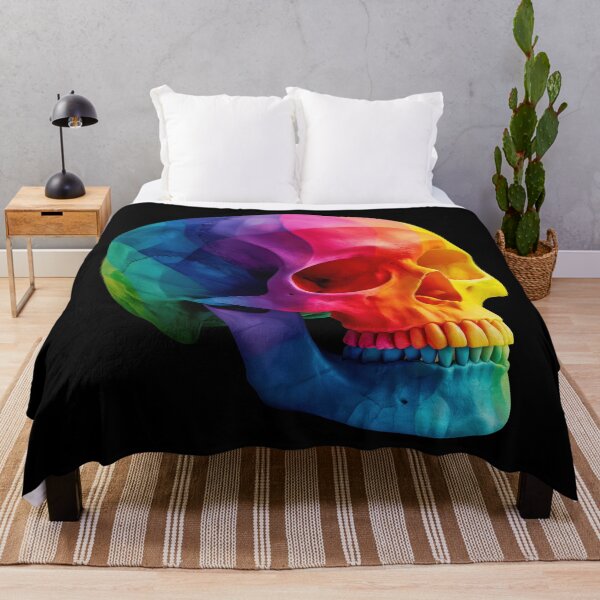 Item preview, Colorful Rainbow Skull Anatomy Art | Vibrant Medical Skeleton Illustration 2 designed and sold by WordPlayStudio.