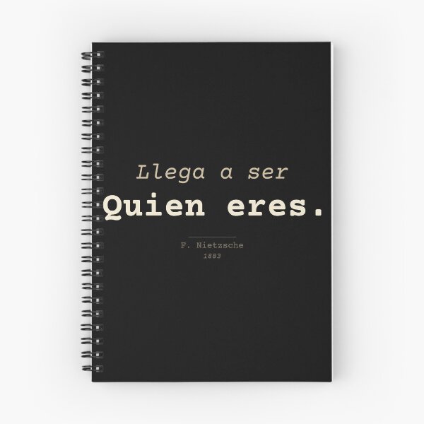 Item preview, Become who you are Nietzsche, dark minimalist Spanish designed and sold by Will-to-Power.