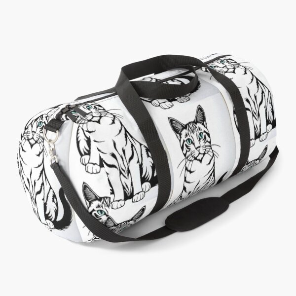 Item preview, Animals - Cat with Turquoise Eyes, Graphic Elegance in Black and White designed and sold by World-Pets.
