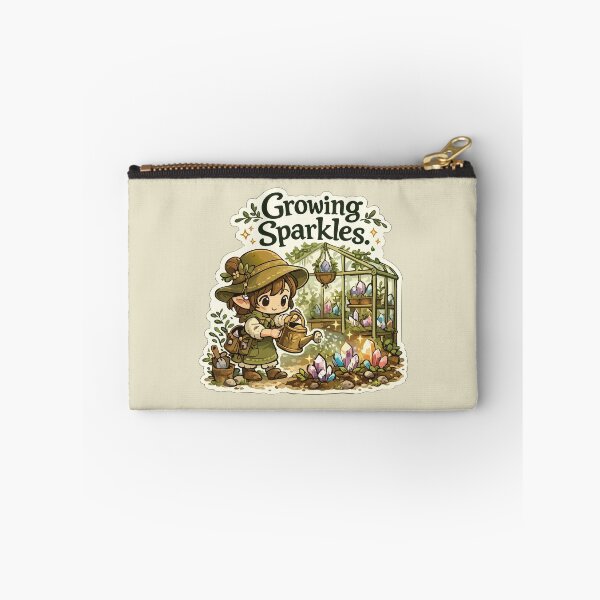 Item preview, Growing Sparkles Cute Crystal Greenhouse Sticker Rockhound Gardening Geology Gift designed and sold by SimplePoDesign.