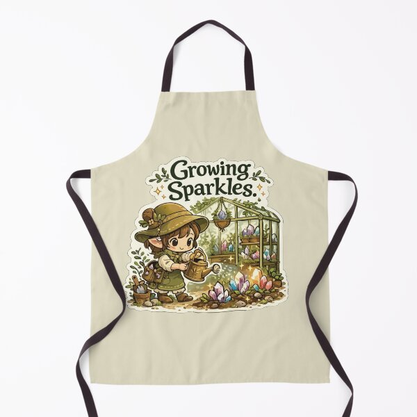 Item preview, Growing Sparkles Cute Crystal Greenhouse Sticker Rockhound Gardening Geology Gift designed and sold by SimplePoDesign.