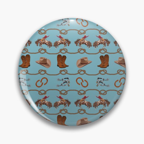 Item preview, Rodeo Cowboy Essentials Teal Blue designed and sold by Phat Dog Designs .
