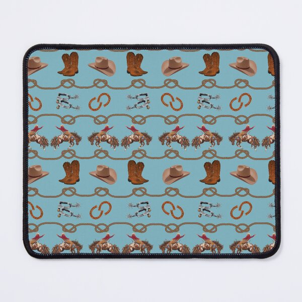 Item preview, Rodeo Cowboy Essentials Teal Blue designed and sold by Phat Dog Designs .