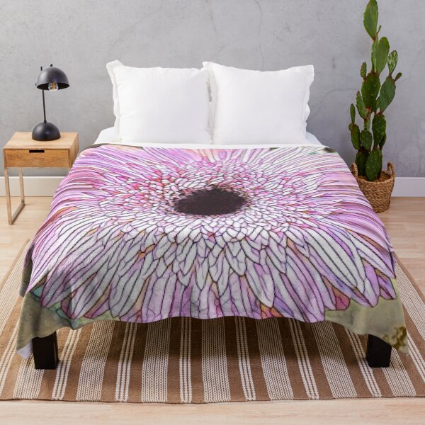 Item preview, Abstract Impressionist Pink Gerbera Daisy Pastel Digital Art designed and sold by BalkanBloom.