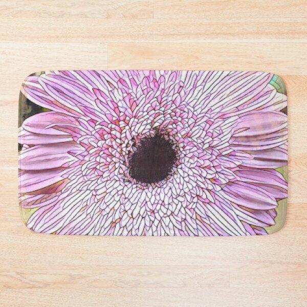 Item preview, Abstract Impressionist Pink Gerbera Daisy Pastel Digital Art designed and sold by BalkanBloom.