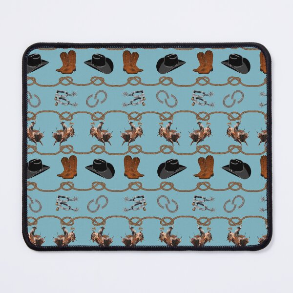 Item preview, Rodeo Cowboy Essentials Bull Rider Teal Blue designed and sold by Phat Dog Designs .