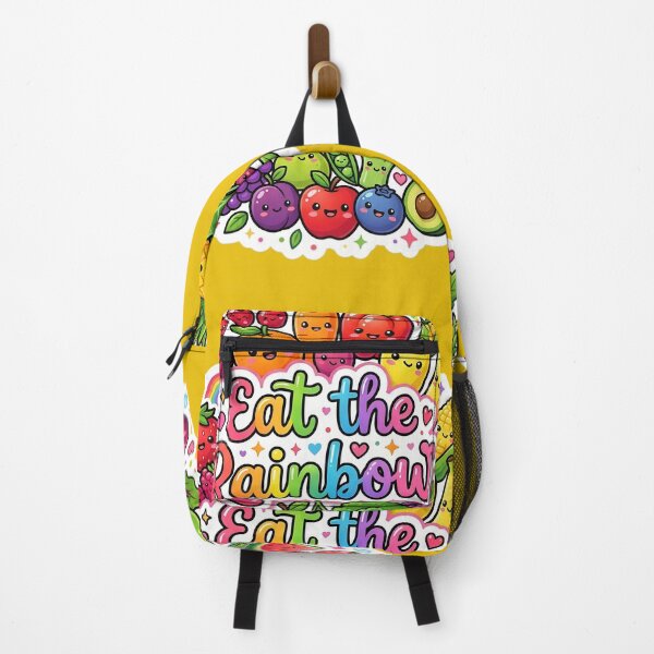 Item preview, Eat the Rainbow Kawaii Fruits & Vegetables Sticker | Cute Healthy Food Cartoon | Vegan Rainbow Design designed and sold by Bhaskar Digital Art.