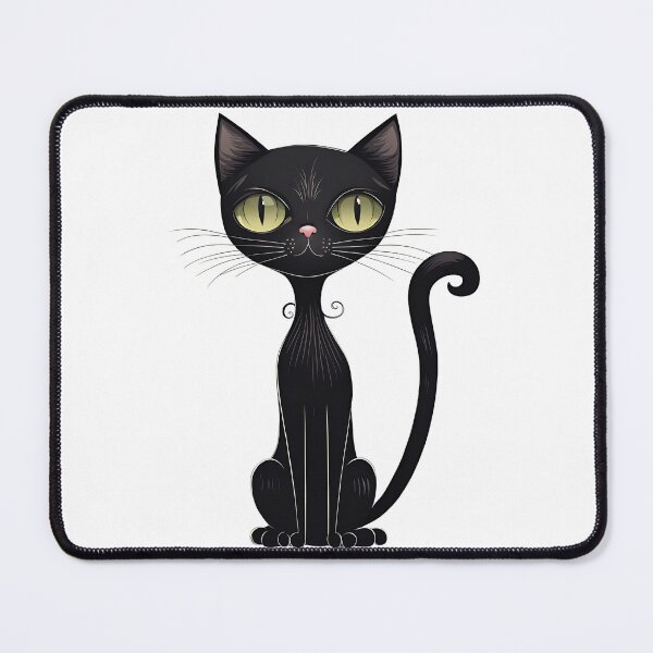Item preview, Cute Black Cat Minimalist Illustration designed and sold by سله أرت.