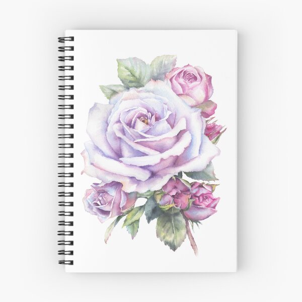 Item preview, Gentle Lavender Rose Watercolor Elegant Botanical Floral Art designed and sold by art-tee-ua.