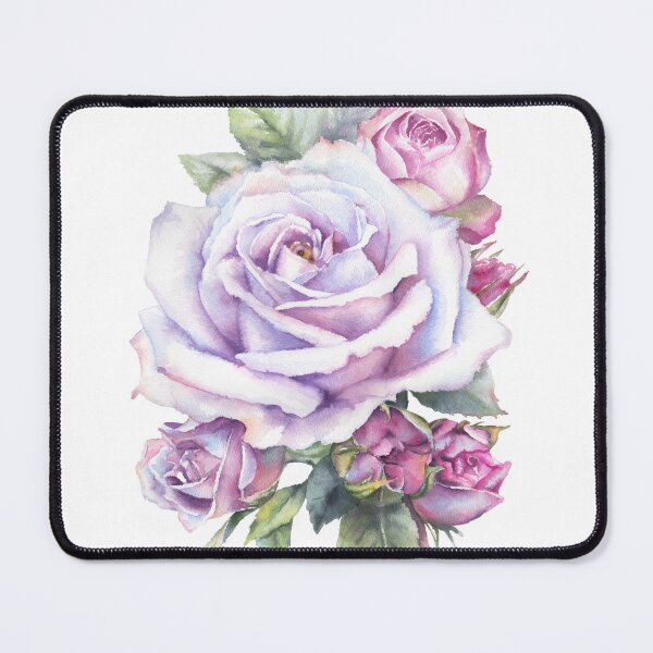 Item preview, Gentle Lavender Rose Watercolor Elegant Botanical Floral Art designed and sold by art-tee-ua.