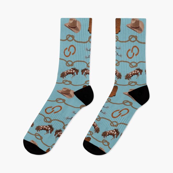 Artikelvorschau, Country Western Wild Horse Roundup Teal Blue entworfen und verkauft von Phat Dog Designs .