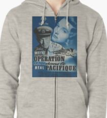 Operation Pacific Poster In French Zipped Hoodie