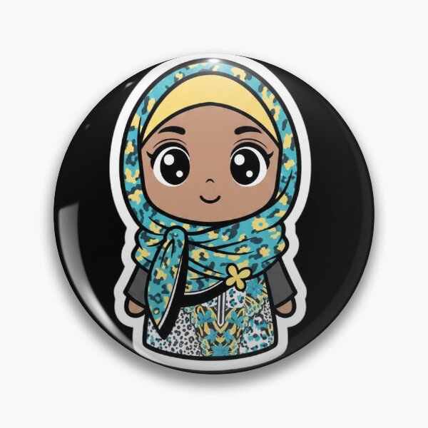 Item preview, Cute Chibi Hijabi Girl leopard  designed and sold by TheModernMuslimah.
