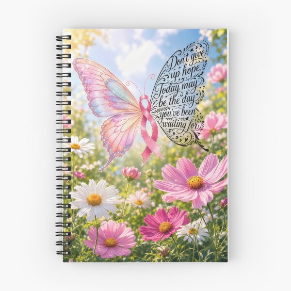 Item preview, Pink Ribbon Butterfly with Inspirational Text designed and sold by Maria Dryfhout.