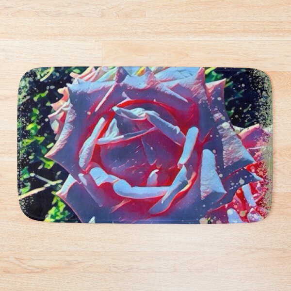 Item preview, Electric Neon Blue Rose Digital Painting Art designed and sold by BalkanBloom.