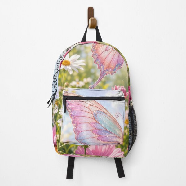 Item preview, Pink Ribbon Butterfly with Inspirational Text designed and sold by Maria Dryfhout.