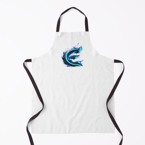 Item preview, AquaFlare Cipher: The Teal Inferno Letter E designed and sold by BlissBlvdShop.
