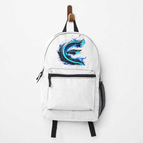 Item preview, AquaFlare Cipher: The Teal Inferno Letter E designed and sold by BlissBlvdShop.