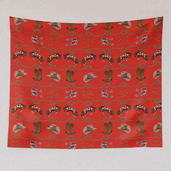 Item preview, Country Western Wild Horse Roundup  designed and sold by Phat Dog Designs .