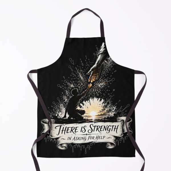 Item preview, There Is Strength In Asking For Help Reaching Hand Ink Splatter Art Gift for Anyone designed and sold by Nightarel.