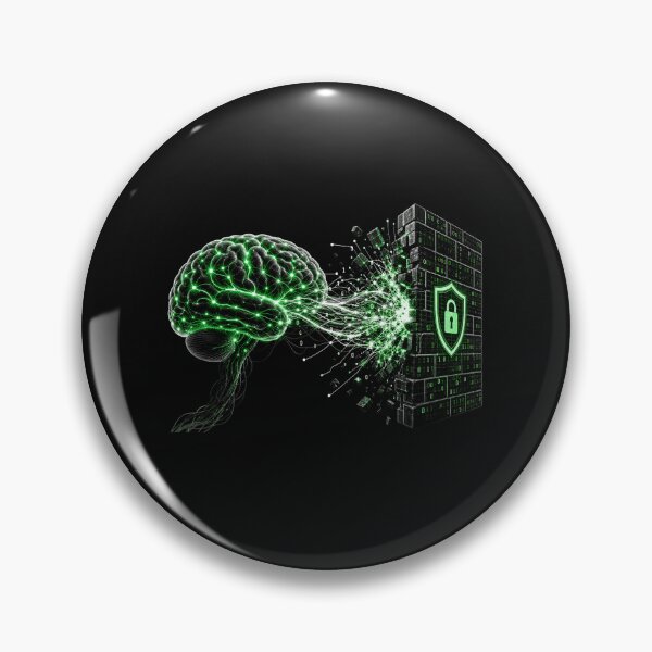 Item preview, Adversarial Neural Network Rebellion - AI Brain Firewall Attack designed and sold by Uglyandcute.