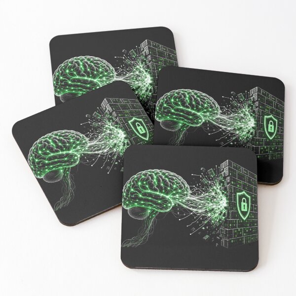 Item preview, Adversarial Neural Network Rebellion - AI Brain Firewall Attack designed and sold by Uglyandcute.