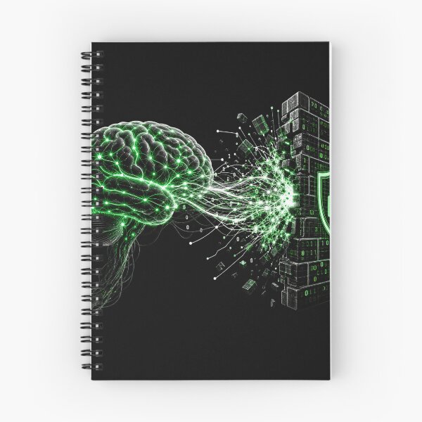 Item preview, Adversarial Neural Network Rebellion - AI Brain Firewall Attack designed and sold by Uglyandcute.