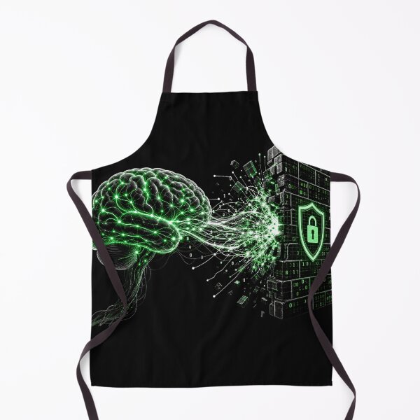 Item preview, Adversarial Neural Network Rebellion - AI Brain Firewall Attack designed and sold by Uglyandcute.