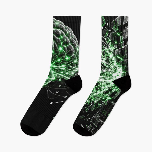 Item preview, Adversarial Neural Network Rebellion - AI Brain Firewall Attack designed and sold by Uglyandcute.