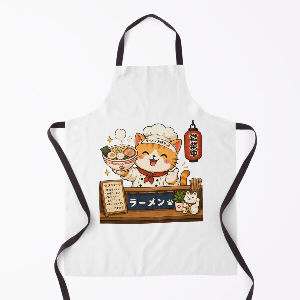 Item preview, Cute Cat Eating Ramen Funny Kawaii Japanese Noodles designed and sold by AMICO77.