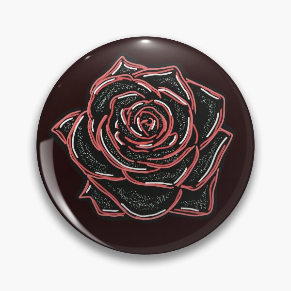 Item preview, Black Rose with Neon Red Highlights designed and sold by Olenka.
