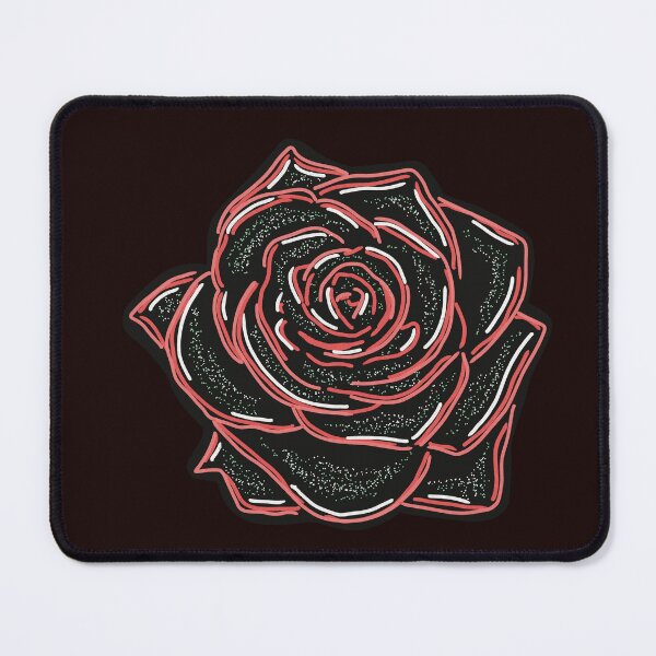 Item preview, Black Rose with Neon Red Highlights designed and sold by Olenka.