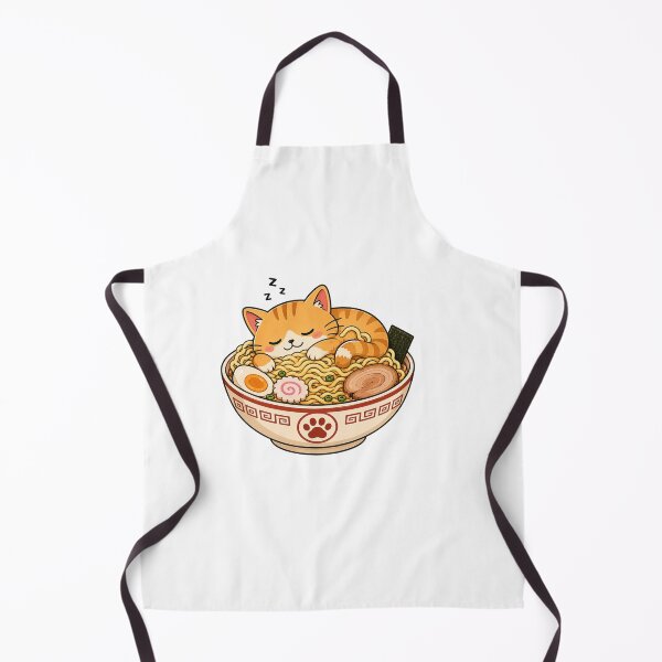 Item preview, Cute Cat Eating Ramen Funny Kawaii Japanese Noodles designed and sold by AMICO77.