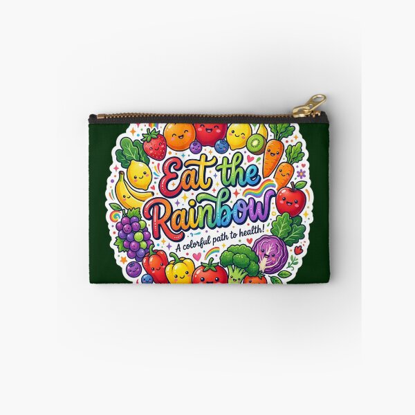 Item preview, Eat the Rainbow – A Colorful Path to Health | Cute Kawaii Fruits & Vegetables Sticker | Healthy Food Rainbow Design designed and sold by Bhaskar Digital Art.