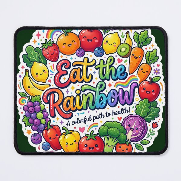 Item preview, Eat the Rainbow – A Colorful Path to Health | Cute Kawaii Fruits & Vegetables Sticker | Healthy Food Rainbow Design designed and sold by Bhaskar Digital Art.