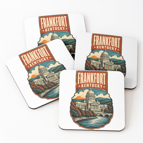Artikelvorschau, Frankfort, Kentucky, USA – Vintage-Reisekunst entworfen und verkauft von TravelersGems.