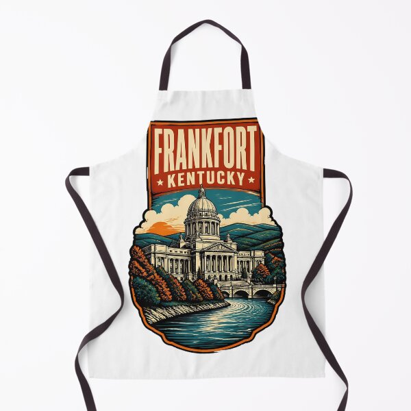 Item preview, Frankfort, Kentucky USA Vintage Travel Tourism Art designed and sold by TravelersGems.