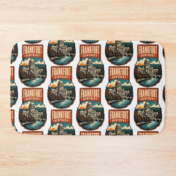 Item preview, Frankfort, Kentucky USA Vintage Travel Tourism Art designed and sold by TravelersGems.