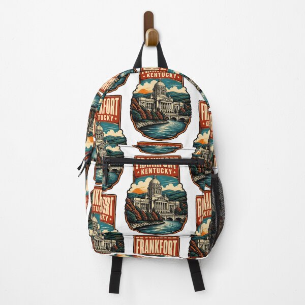 Item preview, Frankfort, Kentucky USA Vintage Travel Tourism Art designed and sold by TravelersGems.