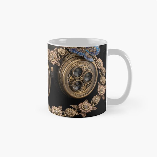 Item preview, Steampunk Goggles with Sunflower Garland and Blue Butterfly designed and sold by SilentFlower.