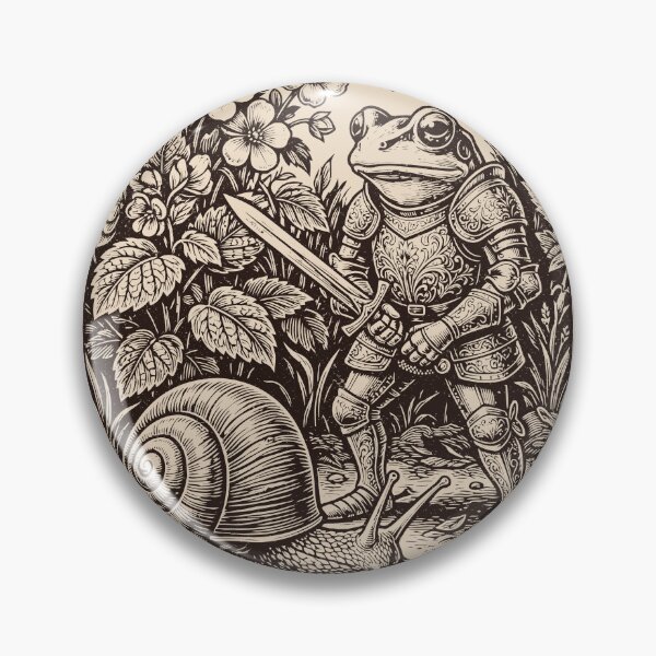 Item preview, Frog Knight & Snail Unhinged Weirdcore Floral Medieval designed and sold by Y-Vibes.