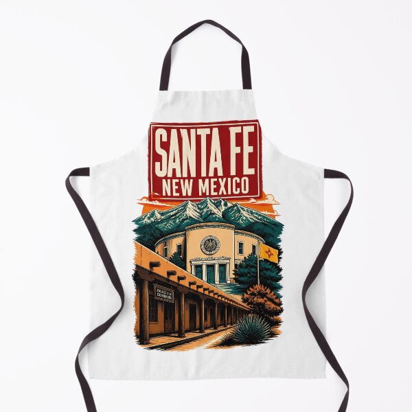 Item preview, Santa Fe, New Mexico USA Vintage Travel Tourism Art designed and sold by TravelersGems.