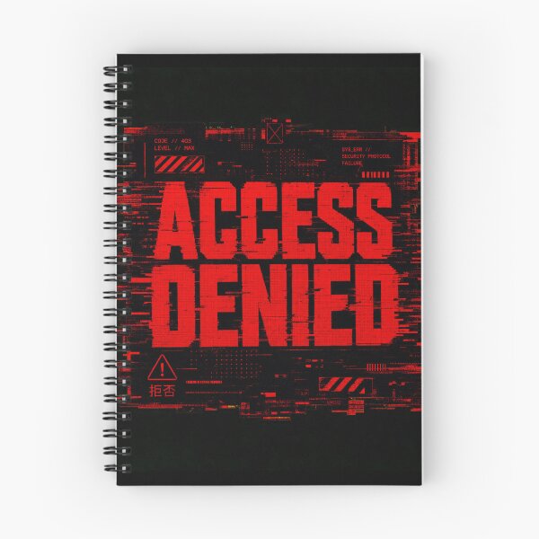 Item preview, Adversarial Dystopian Signal Interference - Access Denied Glitch designed and sold by Uglyandcute.