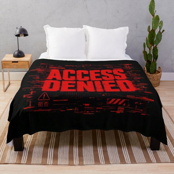 Item preview, Adversarial Dystopian Signal Interference - Access Denied Glitch designed and sold by Uglyandcute.