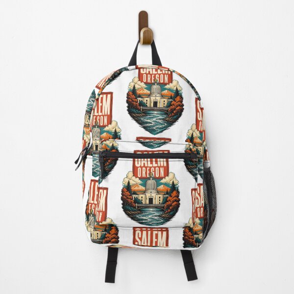 Item preview, Salem, Oregon USA Vintage Travel Tourism Art designed and sold by TravelersGems.